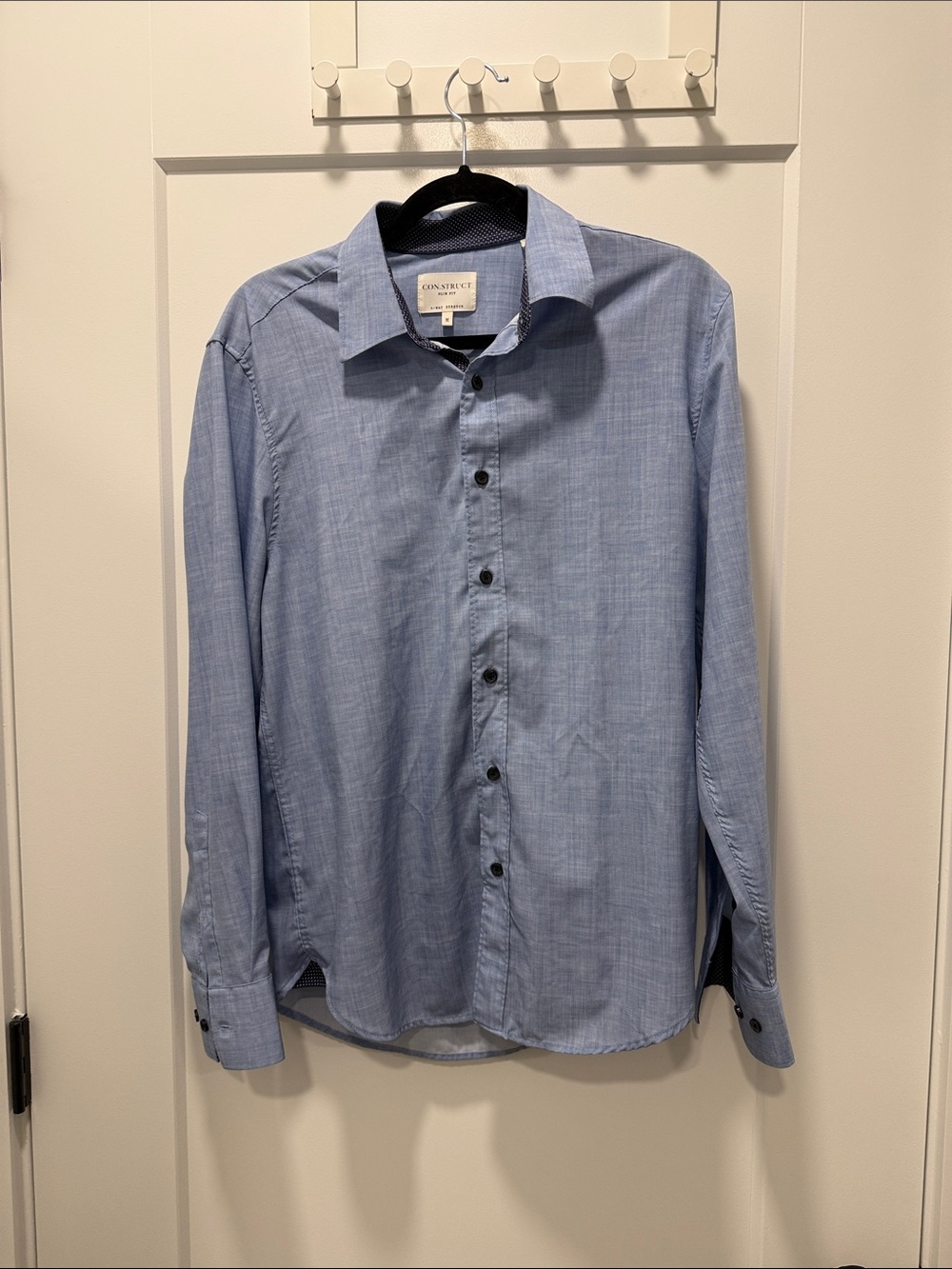 Con.struct Men’s Light Blue Long-Sleeve Dress Shirt